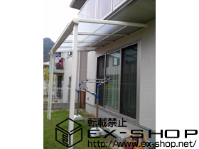 のテラス屋根 パワーアルファ F型 テラスタイプ 単体 積雪〜30ｃｍ対応 施工例