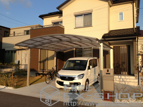 のカーポート プレシオスポート ワイド 積雪〜20cm対応 施工例