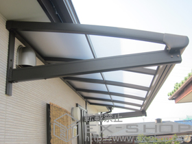 のバルコニー・ベランダ屋根 パワーアルファ L型 ルーフタイプ 単体 積雪〜30cm対応 施工例