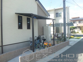 のテラス屋根 ライザーテラスII F型 テラスタイプ 単体 積雪〜20cm対応 施工例