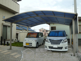 のカーポート レイナツインポート 積雪〜20cm対応+サイドパネル51用 標準H1000 施工例