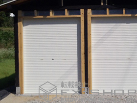 のガレージシャッター ガレージシャッタークワトロ 手動式 内部付タイプ 施工例