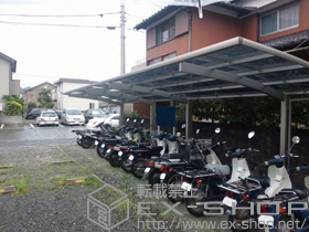 のカーポート プレシオスポート 縦連棟 積雪〜20cm対応 施工例