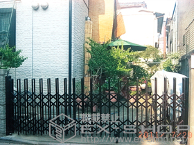 のカーゲート トリップゲート ペットガード型 ノンレール 片開き 37S 施工例