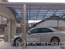 のカーポート レイナポートM合掌 積雪対応〜20cm 施工例