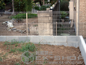 のフェンス・柵 イーネットフェンス1F型 自由柱タイプ 施工例