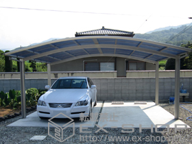 のカーポート レイナツインポート 積雪〜20cm対応+吊り下げ物干し 標準 2本入 施工例