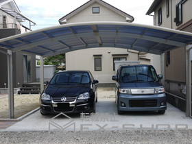 のカーポート レイナツインポート 積雪〜20ｃｍ対応 施工例