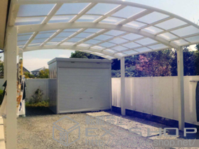 のカーポート レイナツインポートZ 積雪〜20cm対応＋水平式物干し（カーポート柱用） 2本入 施工例