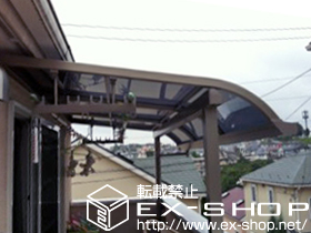 のバルコニー・ベランダ屋根 ライザーテラスII R型 屋根タイプ 単体 積雪〜20cm対応 施工例