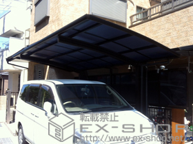 のカーポート プレシオスポート 積雪〜20ｃｍ対応+プレシオスポート サイドパネル 施工例