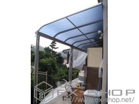 のテラス屋根 ヴェクターR型 テラスタイプ 単体 積雪〜20cm対応 施工例