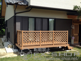 の リウッドデッキ 200 単体 +独立式リウッドステップ2型 施工例