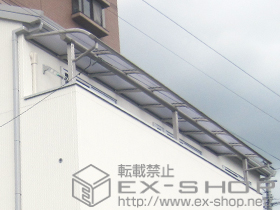 のバルコニー・ベランダ屋根 ヴェクターテラス R型 屋根タイプ 連棟 積雪〜20cm対応 施工例
