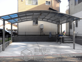 のカーポート レイナツインポート 積雪〜20cm対応 施工例