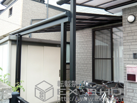 のテラス屋根 ライザーテラスII F型 テラスタイプ 単体 施工例