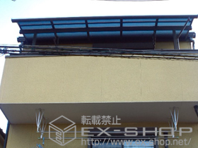 のバルコニー・ベランダ屋根 ライザーテラスII R型 屋根タイプ 単体　積雪〜20cm対応 施工例