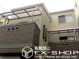 のバルコニー・ベランダ屋根 ライザーテラスII R型 屋根タイプ 単体 積雪〜20cm対応 施工例