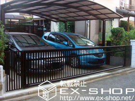 のフェンス・柵 プリレオR3型フェンス　フリーポールタイプ 施工例