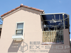 のバルコニー・ベランダ屋根 ヴェクターテラス R型 屋根タイプ 積雪〜20?対応 施工例