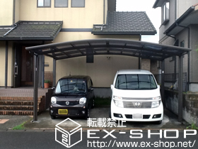 のカーポート カーブポートシグマIII ワイド 積雪〜20cm対応 施工例