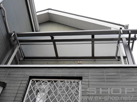 のバルコニー・ベランダ屋根 ライザーテラスII R型 屋根タイプ 単体 積雪〜20cm対応 施工例