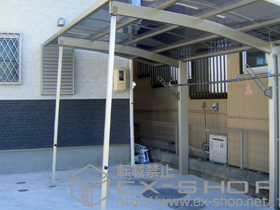 のカーポート レイナポート 積雪〜20cm対応+着脱式サポート 2本入 施工例