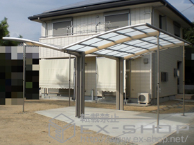 のカーポート カーブポートシグマIII Y合掌 積雪〜30ｃｍ対応+着脱式サポート柱 施工例