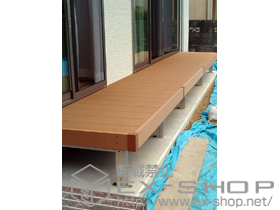 のウッドデッキ リウッドデッキ200+リウッドデッキ 部材 施工例