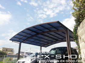 のカーポート プレシオスポート M合掌 積雪〜20cm対応 施工例