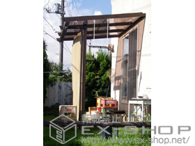 のテラス屋根 ナチュレ テラスタイプ 積雪〜20ｃｍ対応+物干し（ＳＡＴＶ-03-2） 施工例