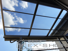 のバルコニー・ベランダ屋根 ライザーテラスII F型 屋根タイプ 単体 積雪〜20cm対応 施工例