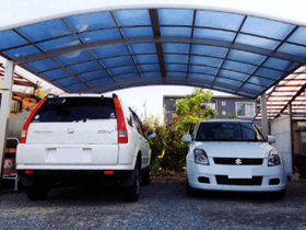 のカーポート プレシオスポート ワイド 積雪〜20cm対応 施工例