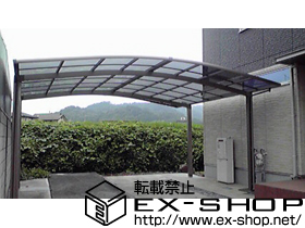 のカーポート カーブポートシグマIII ワイド 積雪〜20cm対応 施工例