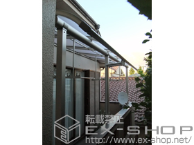 のバルコニー・ベランダ屋根 プレシオステラス R型 屋根タイプ 連棟 積雪〜20ｃｍ対応＋吊り下げ式物干し 標準 3本入 施工例