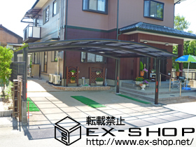 のカーポート カーブポートシグマIII ワイド 積雪〜20cm対応 施工例