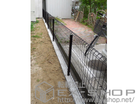 のフェンス・柵 イーネットフェンス1F型 自由柱タイプ 施工例