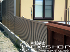 のフェンス・柵 シャレオR5型フェンス フリーポールタイプ 施工例