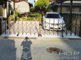 のカーゲート トリップゲート PA型 ノンレール 両開き 54W 施工例