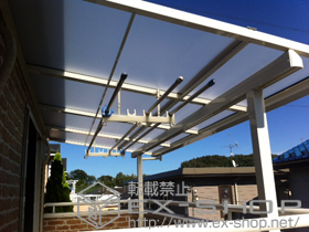 のバルコニー・ベランダ屋根 ライザーテラスII F型 屋根タイプ 積雪〜20?対応 施工例