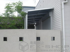 のテラス屋根 ライザーテラスII  F型 テラスタイプ 単体　積雪〜20cm対応 施工例