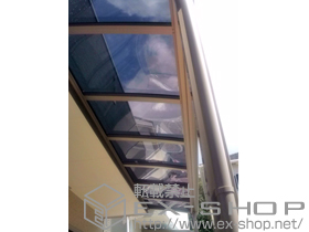 のテラス屋根 パワーアルファ L型 テラスタイプ 積雪〜30?対応 施工例