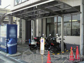 のサイクルポート・駐輪場 カーブポートシグマIII ミニ　積雪〜20ｃｍ対応 施工例