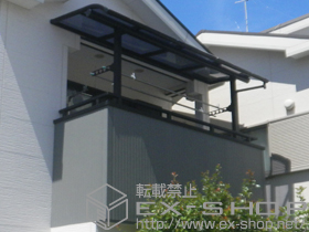 のバルコニー・ベランダ屋根 ヴェクターテラス R型 屋根タイプ 積雪〜20?対応 施工例