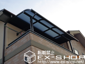 のバルコニー・ベランダ屋根 ライザーテラスII R型 屋根タイプ 単体 積雪〜20cm対応 施工例