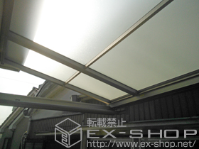 のバルコニー・ベランダ屋根 ライザーテラスII F型 ルーフタイプ 連棟 積雪〜20cm対応 施工例