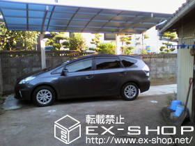 のカーポート レイナポート 積雪〜20cm対応＋ 着脱式補助柱　2本入り 施工例