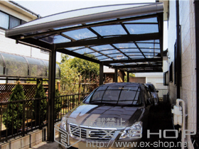 のカーポート キューブポートプラス 縦連棟 積雪〜20cm対応 施工例