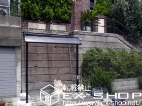 のテラス屋根 ライザーテラスII R型 テラスタイプ 単体 積雪〜20cm対応 施工例