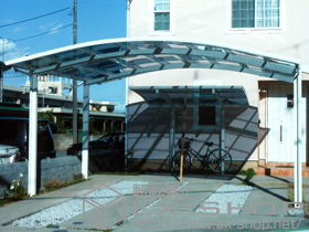 のカーポート レイナツインポート積雪〜20cm対応 施工例